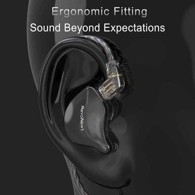 Alt view image 6 of 6 - in Ear Monitor Headphones HiFi Stereo Wired Earbuds with Microphone 2 Pin Detachable Cable IEM Earphones for Musicians Drummers Singers, Black