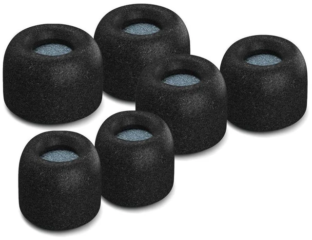 Main image of Memory Foam Replacement Ear Tips, Black (S/M/L) (3 Pairs) For Jaybird X4, Ultimate Comfort, Secure Fit, Superior Noise Isolation