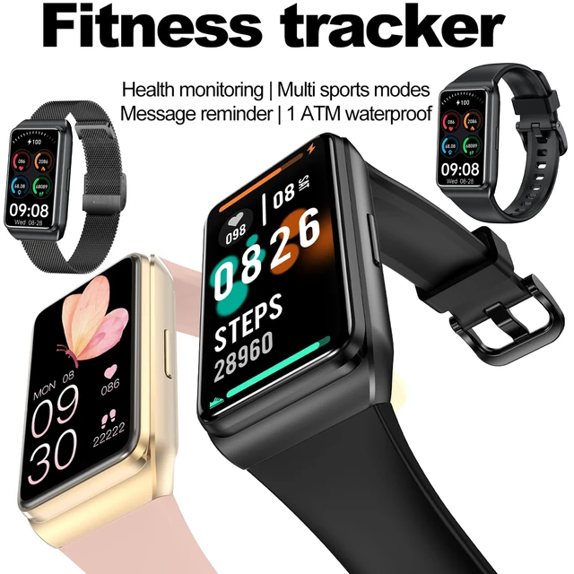 Alt view image 2 of 7 - 1.47" AMOLED Smart Watch for Women, Mens Smartwatches,Fitness Tracker Smartwatch for Android iPhones, Digital Watches Step Counter, 2 Straps (Black)