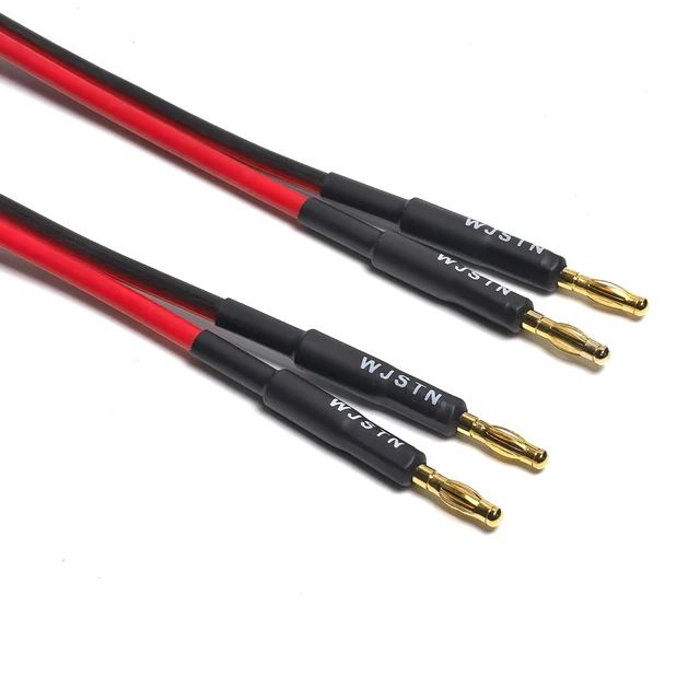 Alt view image 5 of 5 - Banana Plugs to speakon Speaker Adapter Cablespeakon to Banana Plug Cable 12awg 6in/2 Pack