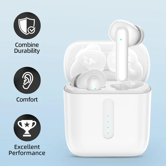 Alt view image 2 of 7 - Wireless Earbuds, Ear Buds with Big Bass Stereo Sound, Lightweight Bluetooth Earbuds with 60 Hours Playtime