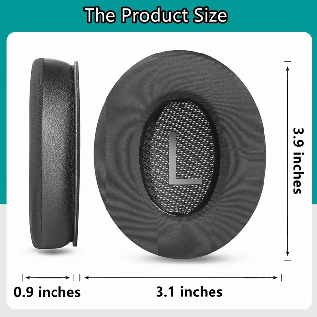 Alt view image 3 of 6 - Cooling Gel Earpads Compatible with Srhythm NC25 NC35 Noise Cancelling Headphones Replacement Ear Pads Cushions High-Density Foam Black