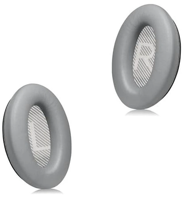 Alt view image 7 of 7 - Headphones Replacement Ear Pads, Protein Leather earpad Cushions for Bose Quiet Comfort QC35 Headphones, Replacement Earpads, Softer Memory Foam - Gray