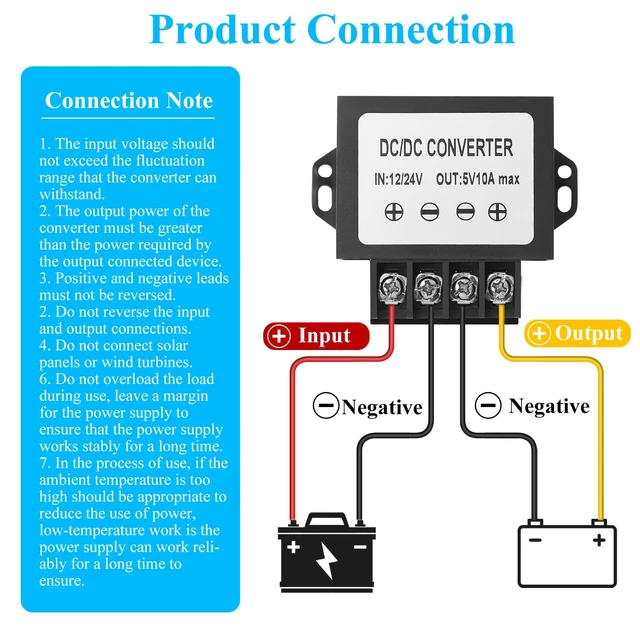 Alt view image 3 of 7 - 12V 24V to 5V Step Down Converter, 50W 10A Buck Converter with Screwdriver 12V 24V to 5V 10A 50W Voltage Regulator Power Transformer Module - Overcurrent/Short Circuit/Overvoltage Protection