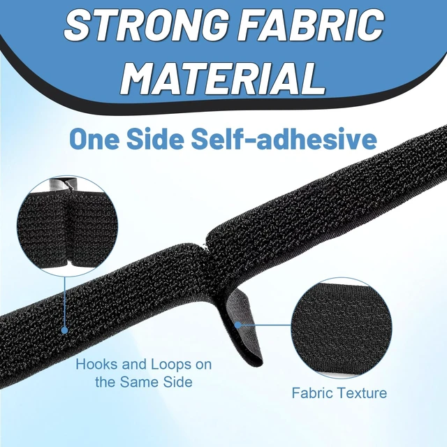 Alt view image 4 of 7 - Adjustable Cable Straps with 48 Buckles 1" x 32Ft - Reusable Hook & Loop Nylon Ties, Free Cut to Length, Perfect for Home/Office/Workshop Wire Management, Cord Organization & Secure Storage