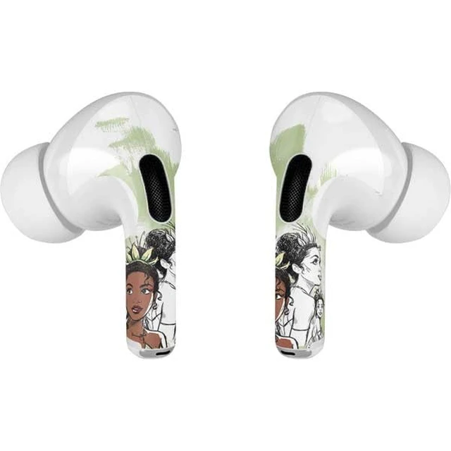 Alt view image 2 of 3 - Decal Audio Skin Compatible with Apple AirPods Pro - Officially Licensed Disney Princess Tiana Sketch Design