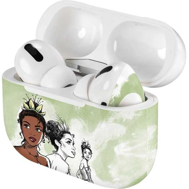 Alt view image 3 of 3 - Decal Audio Skin Compatible with Apple AirPods Pro - Officially Licensed Disney Princess Tiana Sketch Design