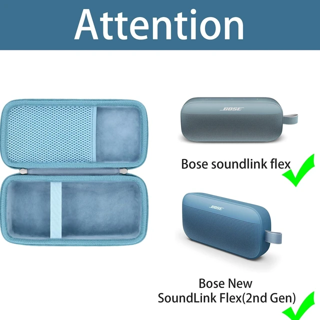 Alt view image 2 of 7 - Travel Case for Bose New SoundLink Flex 2nd Gen/Bose SoundLink Flex Bluetooth Portable Speaker,Case Only (Blue)