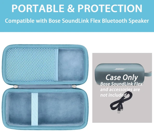 Alt view image 3 of 7 - Travel Case for Bose New SoundLink Flex 2nd Gen/Bose SoundLink Flex Bluetooth Portable Speaker,Case Only (Blue)