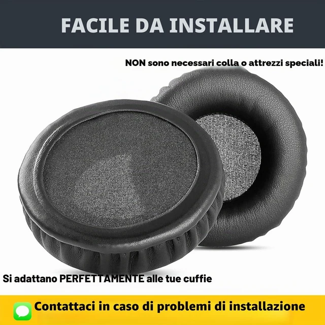 Alt view image 5 of 7 - HDJ-500 Earpads Replacement for Pioneer HDJ-500 Headphones Ear Cushions with Protein Leather and Memory Foam