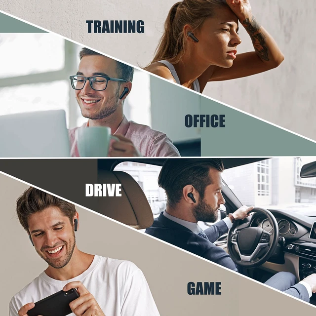 Alt view image 7 of 7 - Wireless Earbuds, Gaming Earphones Ultra-Low Latency HI-FI Stereo Sound Bluetooth in-Ear Headphone with Microphone Clear Call 30H Playtime for Workout Running Game Mode
