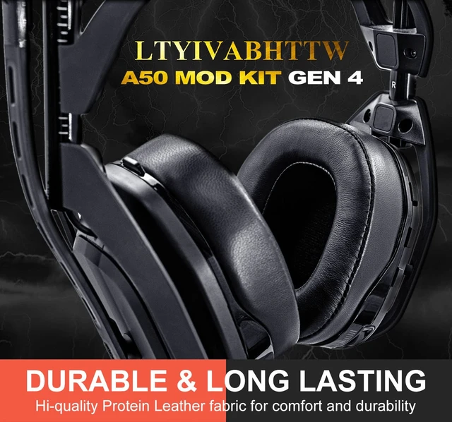 Alt view image 6 of 7 - A50 Mod Kit Gen 4 - Ear Cushion Compatible with Astro Gaming A50 Wireless Headset - Headband/Microphone Foam/Ear Pads I Not Work with GEN 3