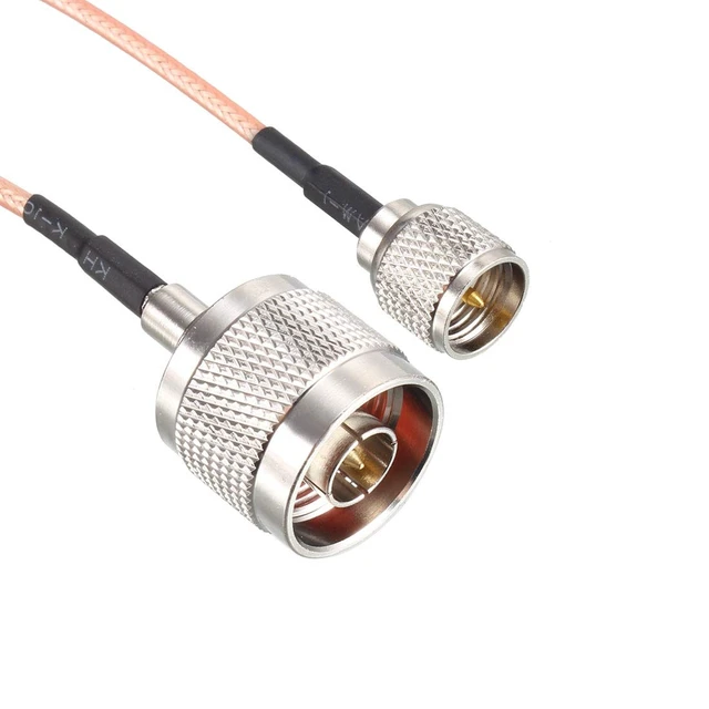 Alt view image 3 of 5 - Mini UHF Male to N Male RG316 RF Coaxial Cable 2 Feet Long