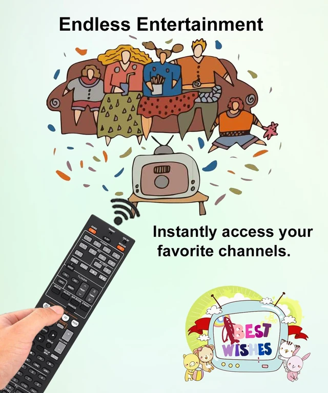 Alt view image 5 of 6 - Replacement Remote Control Universal for Yamaha RX-V871 RAV444 WW51160 RX-V575 RAV334 WT92700 HTR-5066 RX-A810 RAV290 WR00240 RX-V665 RX-V765 RX-V467 RX-V567 YHT-593 HTR-2064 Sound AV Receiver