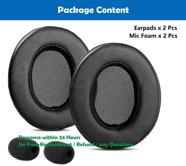 Alt view image 5 of 6 - Professional Replacement Earpads Cushion Compatible with Roccat ElO 7.1 AIR/ELO 7.1 USB/ELO X Stereo Headsets Ear Pads with Skin-Friendly Leather and Memory Foam