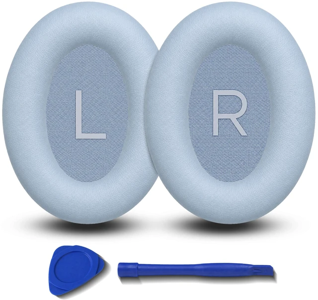 Main image of Ear Pads for Bose QC45/QC SE/QC Wireless HeadphonesLight Blue Extra-Thick and Durable Cushion, Soft Protein Leather and Slow-rebound Memory Foam for Long-Lasting Comfort, Easy to Replace