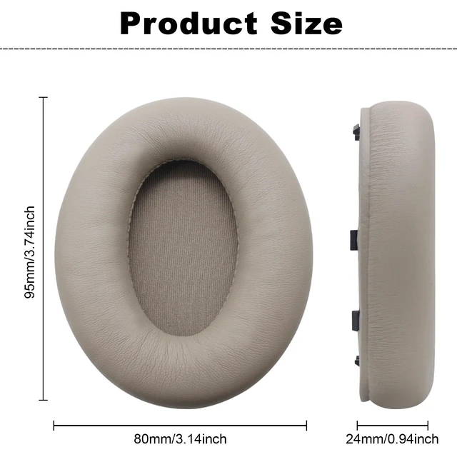 Alt view image 2 of 7 - Replacement Ear Pads for Sony WH-1000XM4 (WH1000XM4) Headphones,Replacement Ear Pads Cushion Cover Comfortable, Durable Cushion (Gold)