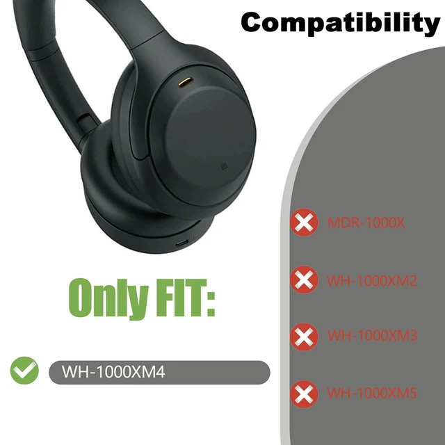 Alt view image 4 of 7 - Replacement Ear Pads for Sony WH-1000XM4 (WH1000XM4) Headphones,Replacement Ear Pads Cushion Cover Comfortable, Durable Cushion (Gold)