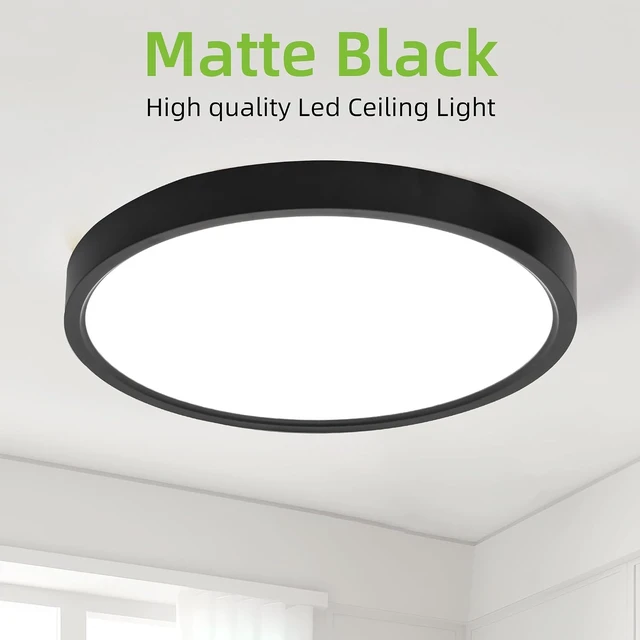 Alt view image 7 of 7 - hykolity 12 Inch LED Round Flat Panel Light,3CCT,3000K/4000K/5000K