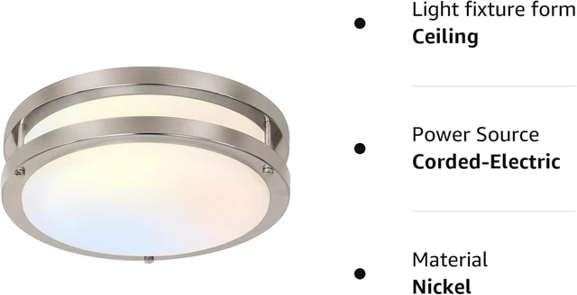 Alt view image 3 of 7 - hykolity 13 inch Flush Mount LED Ceiling Light Fixture,5CCT