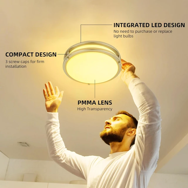 Alt view image 5 of 7 - hykolity 13 inch Flush Mount LED Ceiling Light Fixture,5CCT