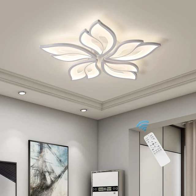 Main image of Garwarm LED Flush Mount Ceiling Light, Dimmable Modern Floral Ceiling Light