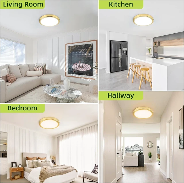 Alt view image 6 of 7 - hykolity 9 Inch Selectable CCT LED Round Flat Panel Light,1800LM,2 Pack