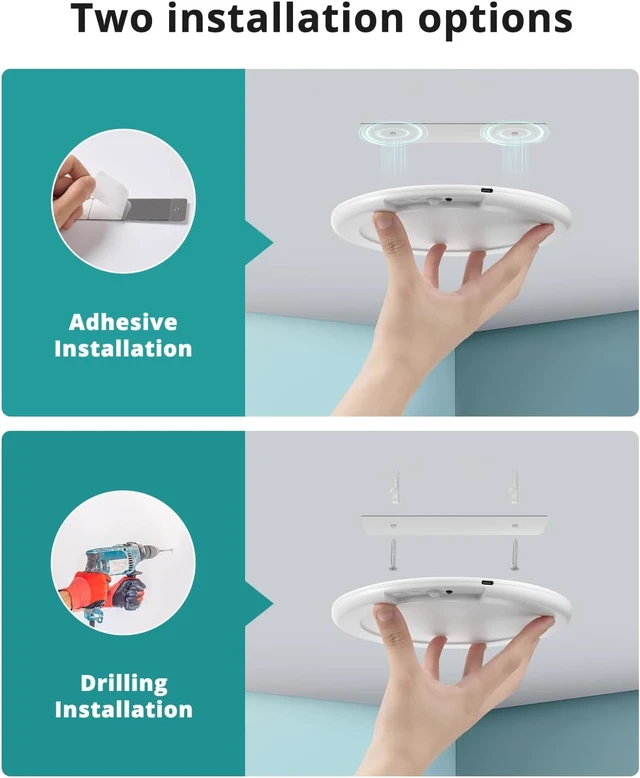 Alt view image 2 of 7 - wowatt 4Pcs Battery Operated Ceiling Lights Rechargeable with Motion Sensor