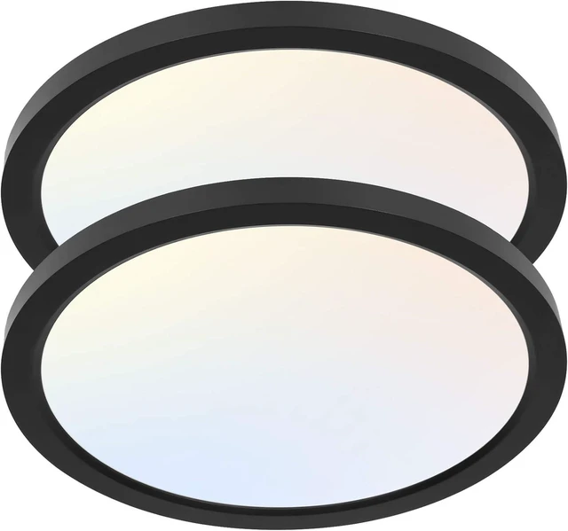 Main image of hykolity 12 Inch Selectable CCT LED Round Flat Panel Light,2 Pack