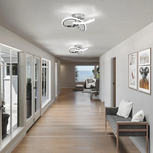 Alt view image 5 of 7 - EIDISUNY Modern LED Ceiling Light, Hallway Ceiling Light Fixture