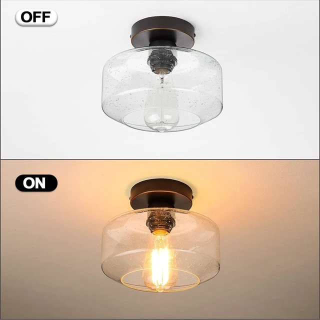 Alt view image 3 of 5 - SunRider Industrial Semi-Flush Mount Ceiling Lights Oil Rubbed Bronze