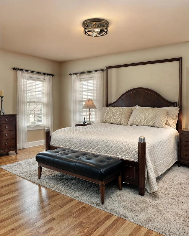 Alt view image 7 of 7 - VONLUCE Flush Mount Ceiling Light 11", 2-Light Hallway Light Fixture, 2 pcs