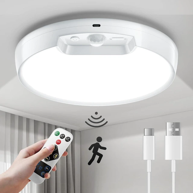 Main image of Homelist Newly Upgraded 8000mAh Rechargeable Motion Sensor Ceiling Light