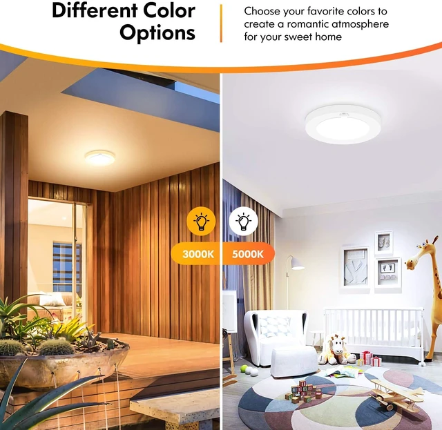 Alt view image 2 of 7 - Brightever 7.5 Inch Wired Motion Sensor Ceiling Light for Hallway 2 Pack
