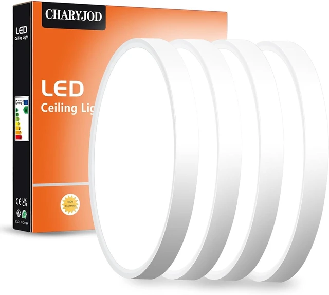 Main image of 4 Pack LED Flush Mount Ceiling Light Fixture, 9inch LED Ceiling Light White