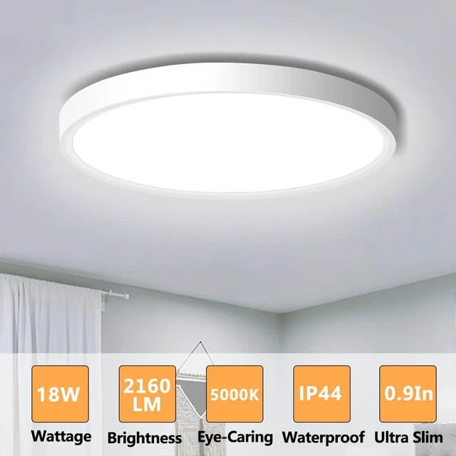 Alt view image 3 of 7 - 4 Pack LED Flush Mount Ceiling Light Fixture, 9inch LED Ceiling Light White