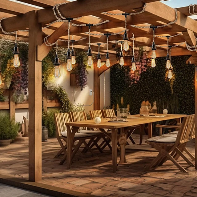 Alt view image 5 of 7 - 3 Light Plug in Pendant Light Cord, 25FT Hanging Lights with Plug in Cord