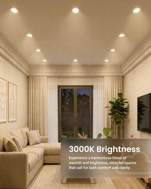 Alt view image 4 of 7 - Sunco 12 Pack 6 Inch Retrofit LED Recessed Lights, 13W=120W 3000K