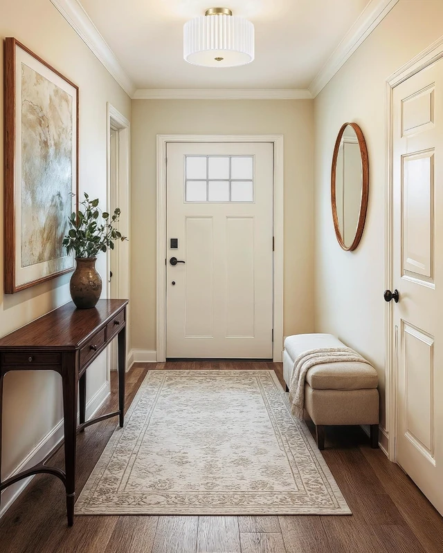 Alt view image 5 of 7 - VONLUCE 12.2" Semi Flush Mount Ceiling Light, 2-Light Drum Light Fixture