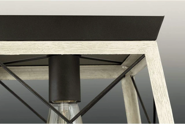 Alt view image 7 of 7 - Progress Lighting Briarwood 9.5" 1-Light Flush Mount Light, Graphite