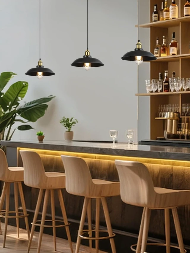 Alt view image 2 of 7 - 3 Pack Black Farmhouse Pendant Ceiling Light