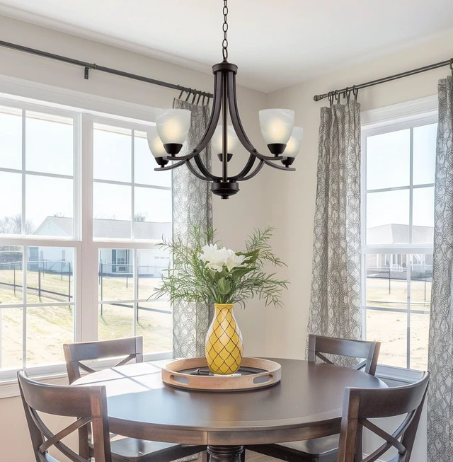 Alt view image 7 of 7 - Kira Home Weston 24" Large Modern Transitional 5-Light Chandelier