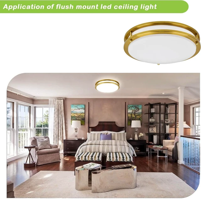 Alt view image 3 of 7 - hykolity 13 inch Flush Mount LED Ceiling Light Fixture,1300LM,5CCT