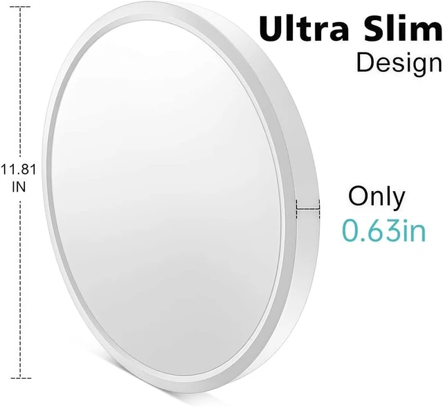 Alt view image 3 of 7 - LED Flush Mount Ceiling Light Fixture, 5000K Daylight White 24W(240W Equivalent) 12 Inch Flat Modern Ceiling Lighting, 3200LM Ceiling Lamp for Bathroom Porch, Kitchen, Bedroom, Living Room, Hallway