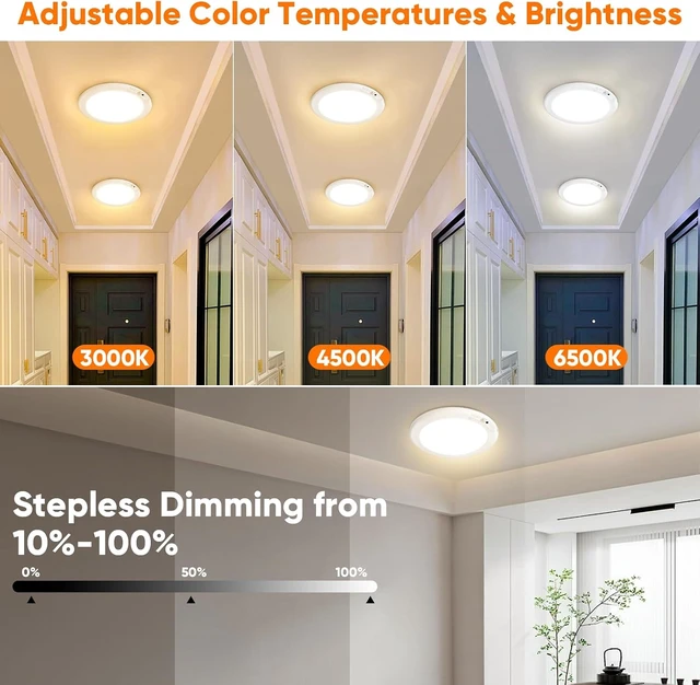 Alt view image 6 of 7 - Rechargeable Motion Sensor Ceiling Light, Battery Operated Closet Light