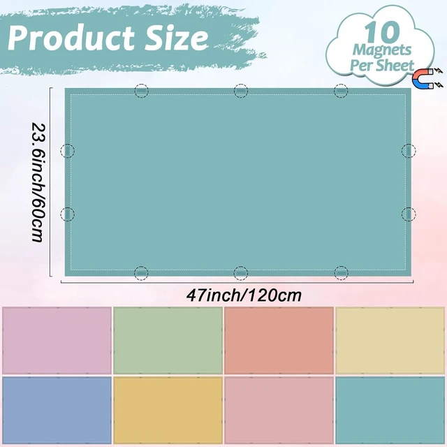Alt view image 2 of 6 - 8 Pcs Fluorescent Light Covers with 80 Magnets Decorative for Classroom Ceiling Light 4 x 2 Feet Magnetic Light Covers Filter Easy Install for Office Hospitals & Home Drop Ceiling Supplies (Boho Pure)