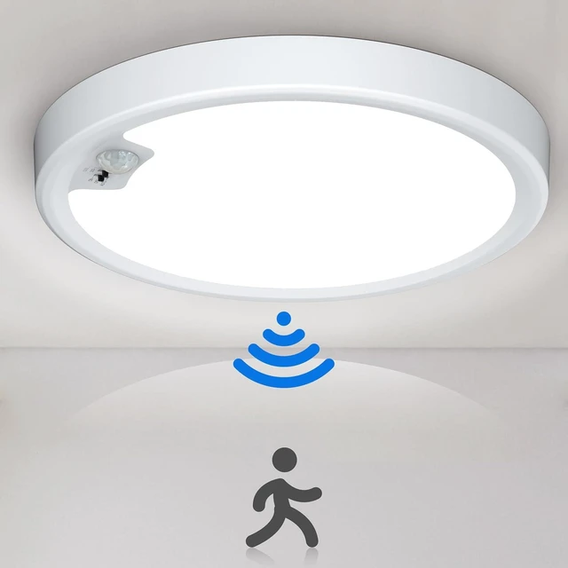 Main image of Motion Sensor Ceiling Light Wired, LED Flush Mount Ceiling Light Fixture