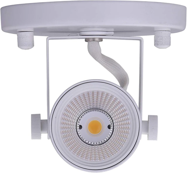 Alt view image 2 of 7 - CLOUDY BAY LED Flush Mount Ceiling Spot Light,CRI90+ 8W 600lm 3000K Warm White Dimmable,Adjustable Tilt Angle Ceiling Light Fixture,White Finish