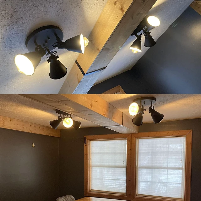 Alt view image 3 of 7 - Multi-Directional Ceiling Spot Light, Adjustable Round Track Lighting