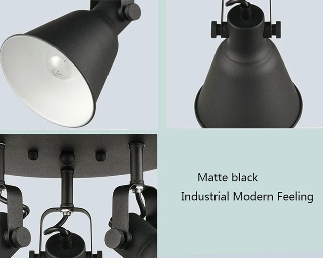Alt view image 5 of 7 - Multi-Directional Ceiling Spot Light, Adjustable Round Track Lighting